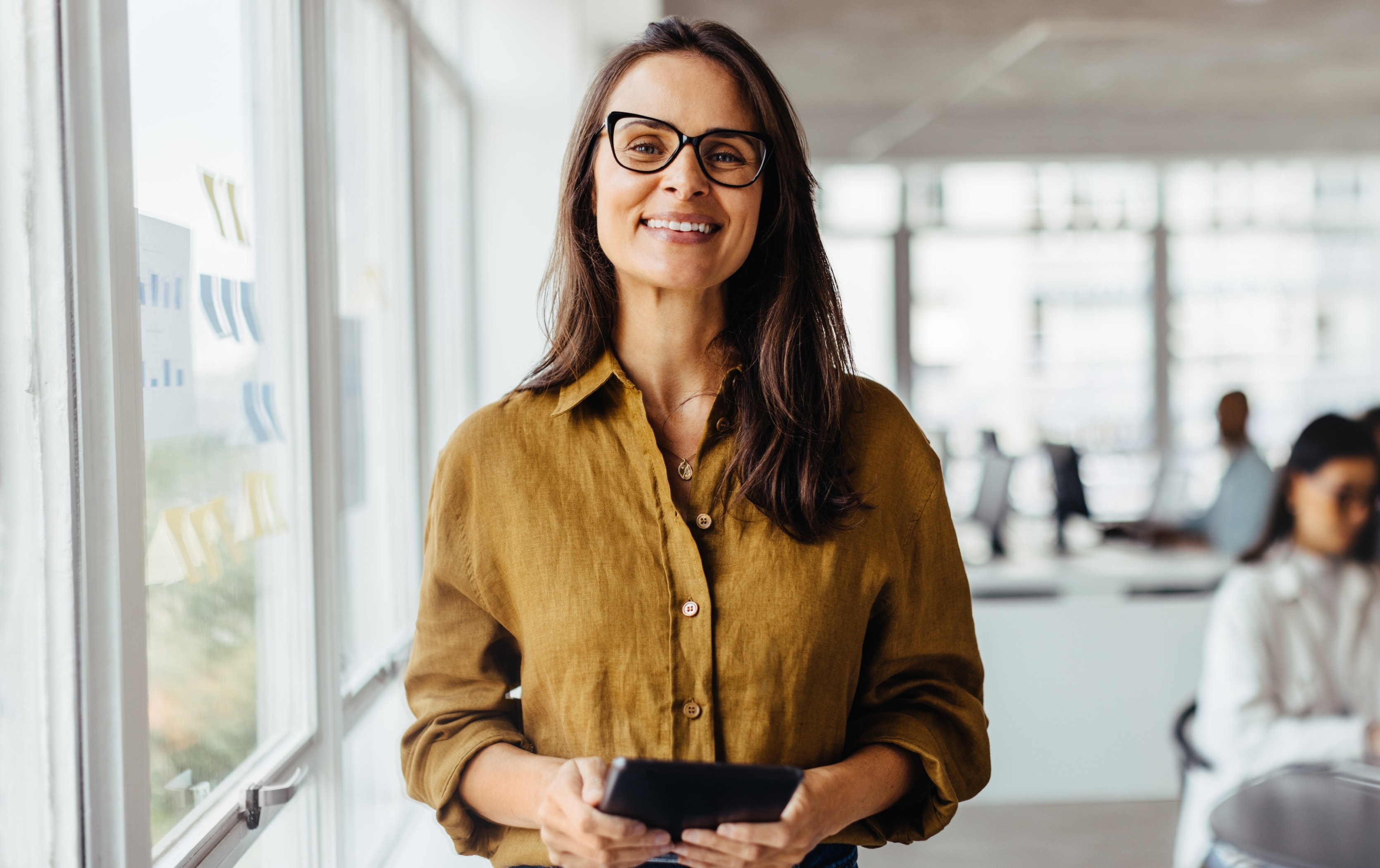 Woman in office